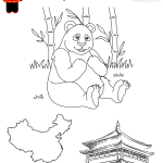 China Colouring page