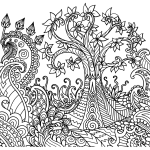 Tree colouring page