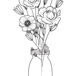 rose in flash coloring page